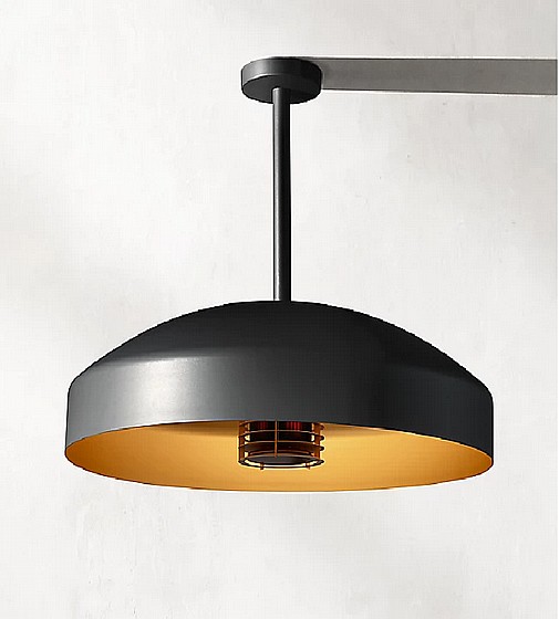 DOME DISC PENDANT BLACK