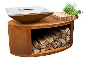 עמדת צלייה ומדורת גן - ART G3 CORTEN עמדת צלייה ומדורת גן - ART G3 CORTEN