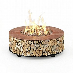 שולחן אש עגול גז Supreme Deluxe Red Travertine -בהתאמה אישית- שולחן אש עגול גז Supreme Deluxe Red Travertine -בהתאמה אישית-
