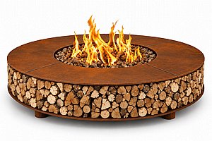 שולחן אש עגול גז XXL Supreme Corten קורטן -בהתאמה אישית- שולחן אש עגול גז XXL Supreme Corten קורטן -בהתאמה אישית-