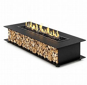 שולחן אש מלבן גז Supreme Rectangle Black -בהתאמה אישית- שולחן אש מלבן גז Supreme Rectangle Black -בהתאמה אישית-