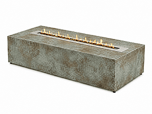 שולחן אש מלבני מסדרת AURA Corten ביו אתנול שולחן אש מלבני מסדרת AURA Corten ביו אתנול