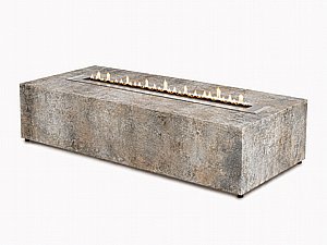 שולחן אש מלבני מסדרת AURA Ancient Stone ביו אתנול שולחן אש מלבני מסדרת AURA Ancient Stone ביו אתנול